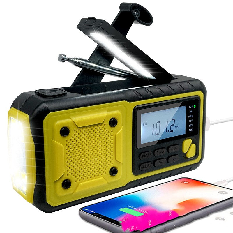 Nivacasa™ - Handaangedreven multifunctionele Noodradio op Zonne-energie